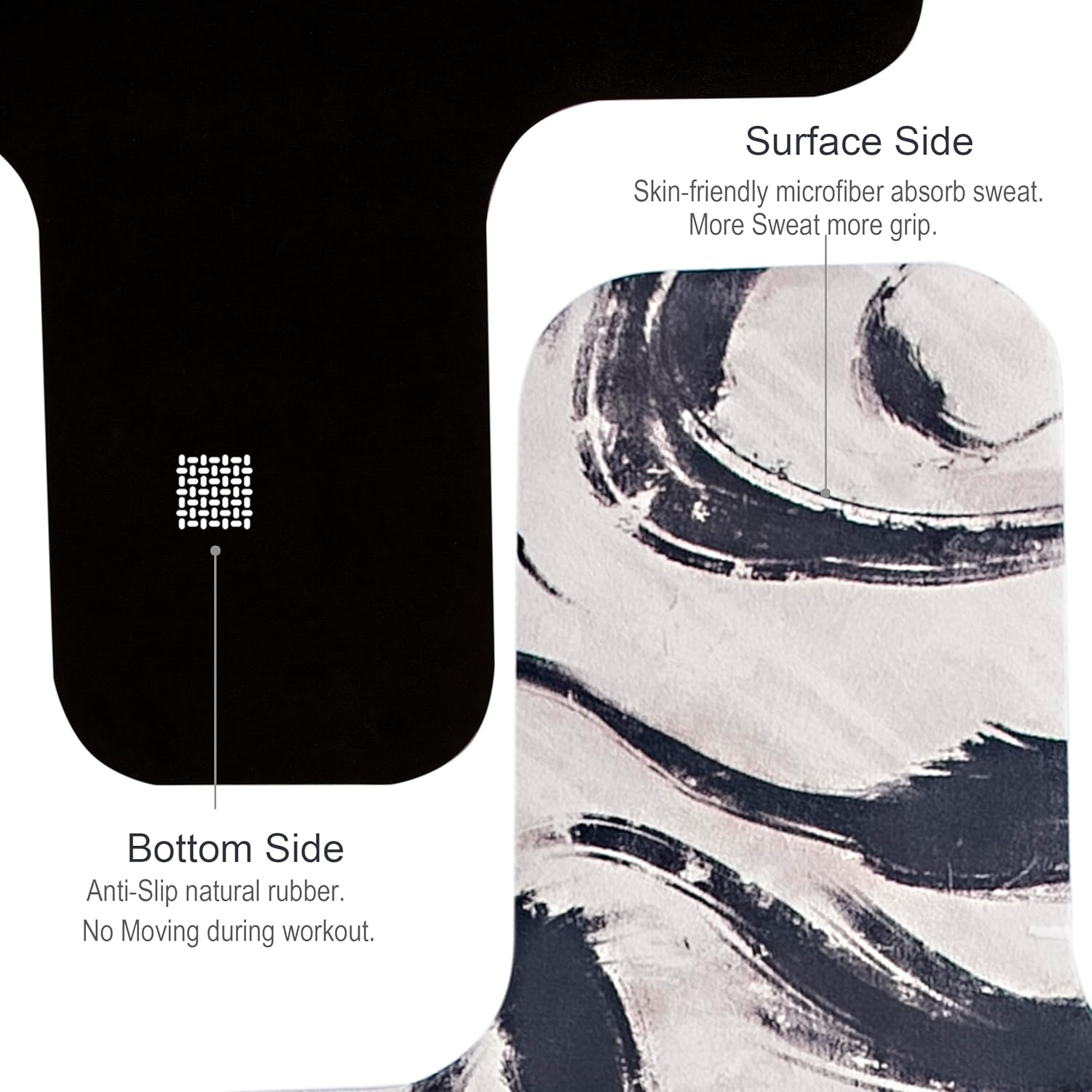 Echome Pilates Reformer Mat Towel, Pilates Reformer Mat Non Slip,Reformer Mat Easy to Wash Light Weight Portable (Tiger) image number 4