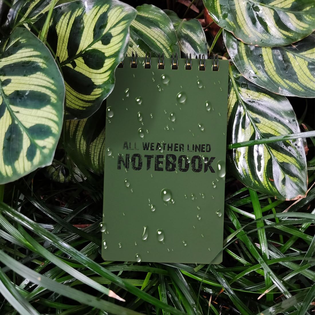 LZYMSZ 10PCS Waterproof Notebook, 3 X 5" 48 Sheets Pocket Spiral Memo Paper Notepad All-Weather Field Notebooks, Tactical Note Book Police Rain Notepad with Grid Paper for Outdoor Activities Recording image number 3