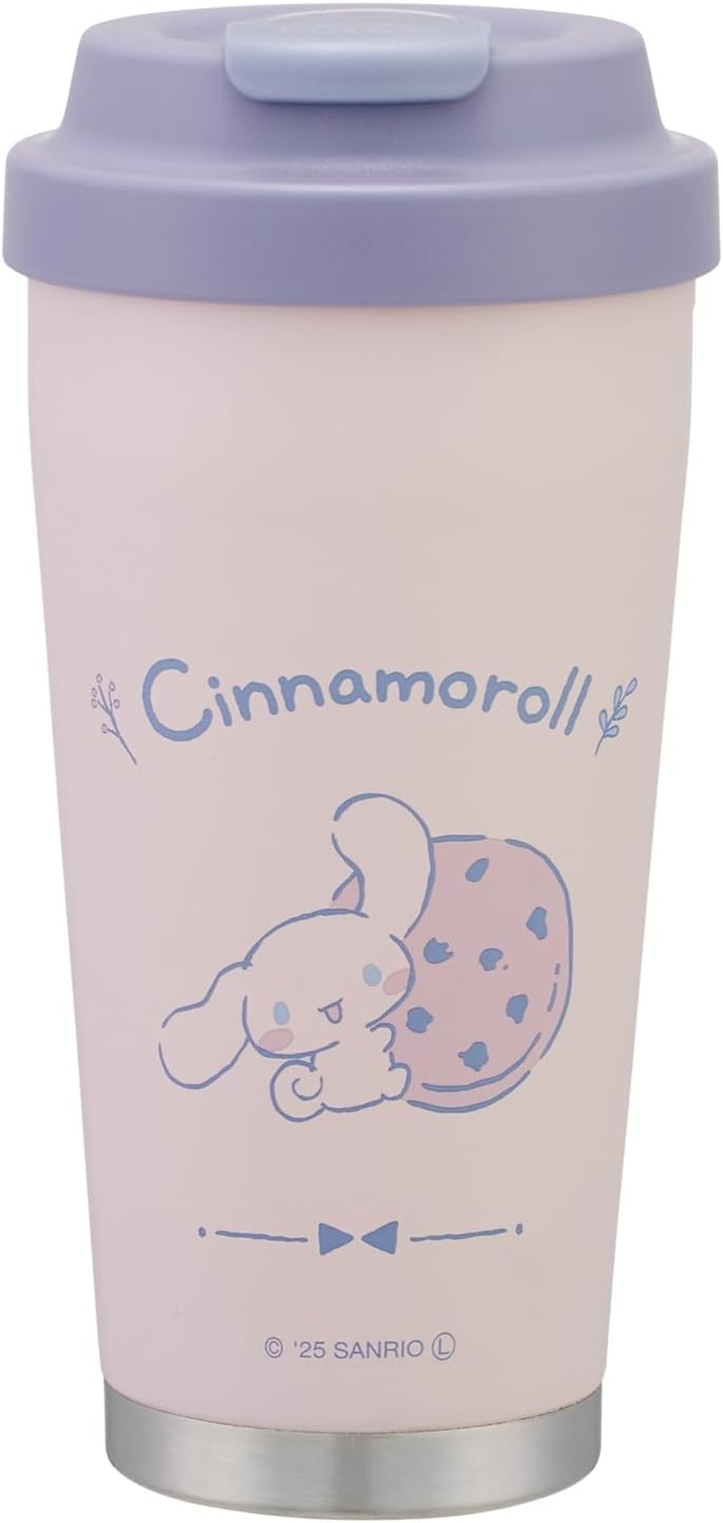 Skater STEM4-A Stainless Steel Easy Tumbler, 12.8 Fl Oz (380 Ml), Thermal Insulation, Double Wall Vacuum Structure, Snoopy Badge