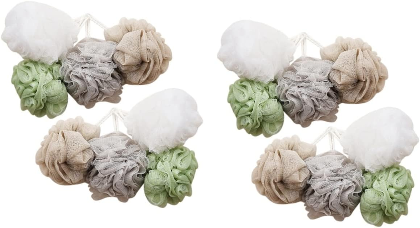 STOBAZA 16Pcs Bath Ball Shower Ball Exfoliating Body Scrubber Large Mesh Nets for Bathroom Accessories for Shower Cleaning and Beauty Sponge Use