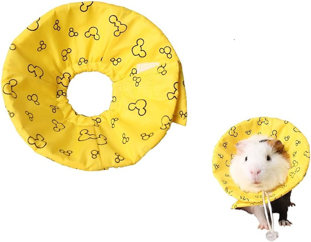 Hamster Rabbit Protection Cone Neck Recovery Collar - Small Animal Pets Elizabethan Collar Anti-Water Bite Sratch Risistant for Guinea Pig Mice Mouse Rats Ferret Squrrel (S, Pink)