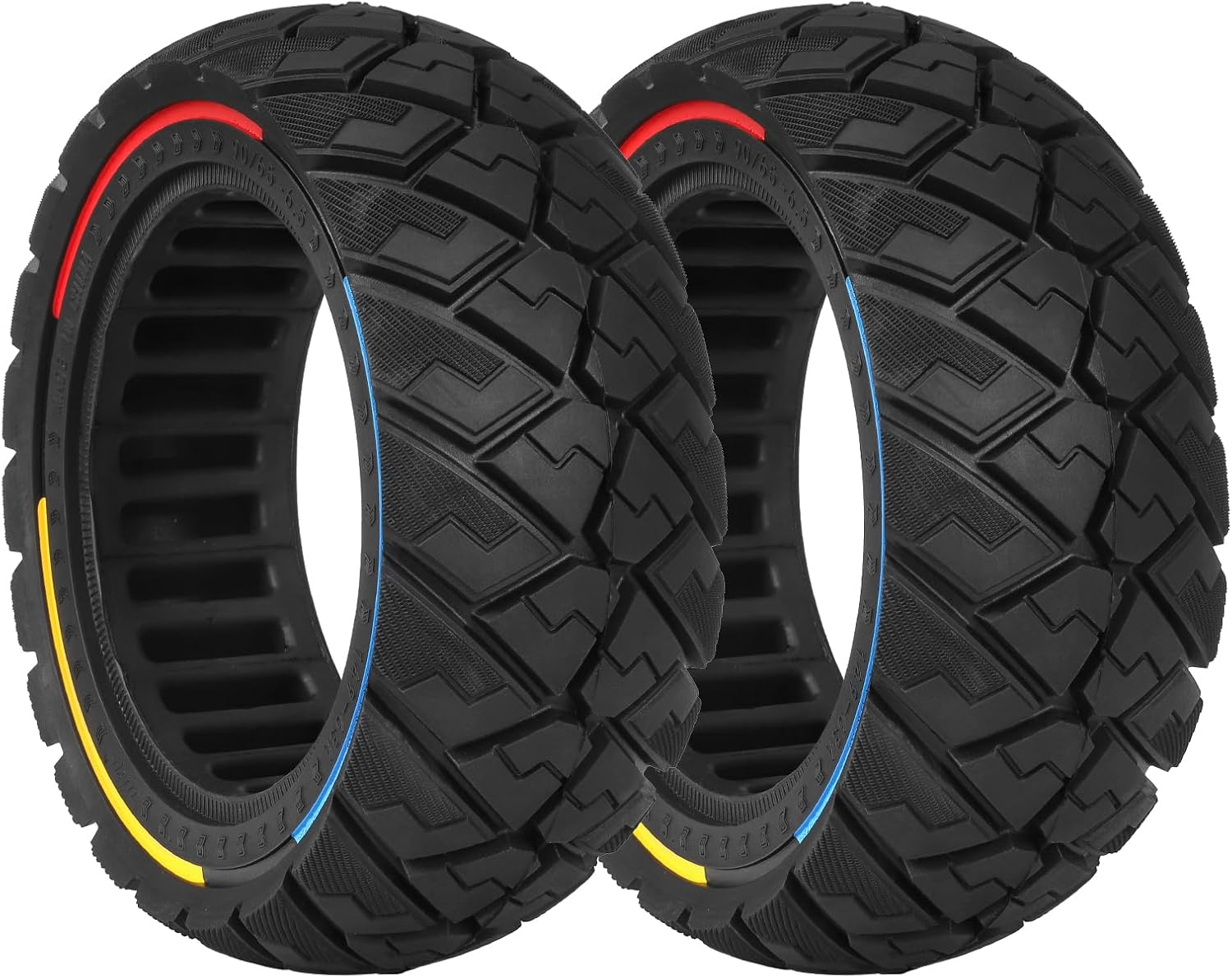 Ulip 90/65-6.5 Electric Scooter Full Tyres for Dualtron Thunder Speedual plus Zero 11X Kaabo Wolf Warrior Electric Scooter for Wheels with a Width of 64 Mm and a Diameter of 6.5 Inches 2 Pieces