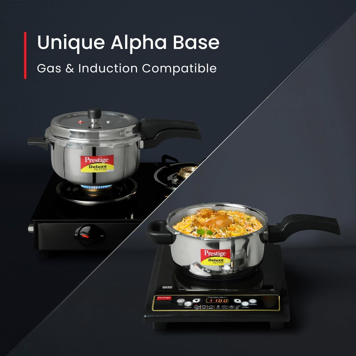 Prestige PRASV3 Pressure Cooker, Stainless Steel, 3 Liter, Silver