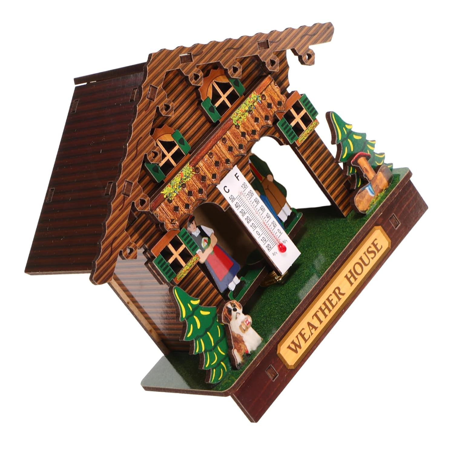 Multifunctional Indoor Outdoor Wall Thermometer Hygrometer Barometer Weather Station Climate Gauge for Patio Garden with Accurate Temperature Humidity Monitor image number 3