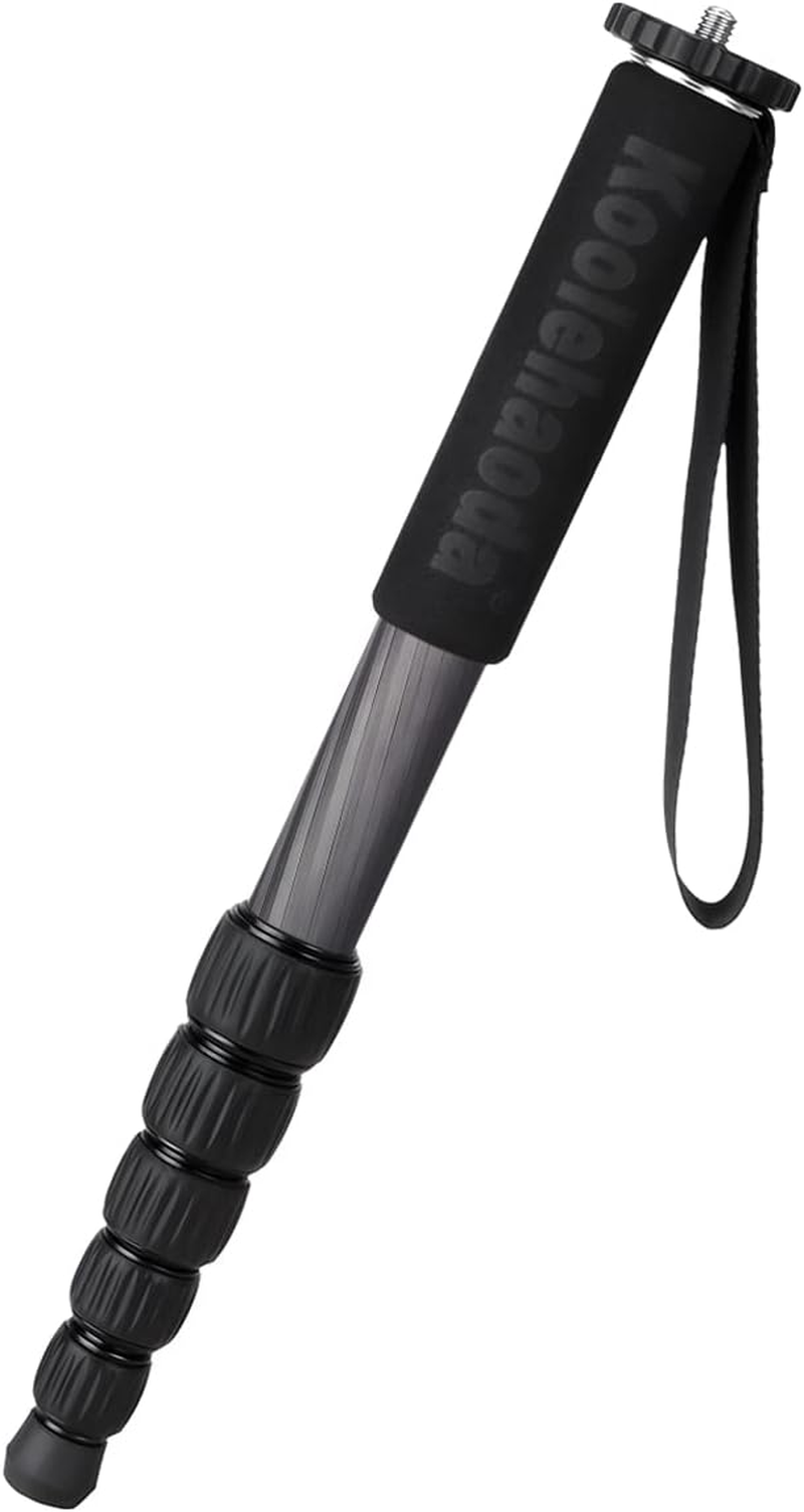 Koolehaoda Carbon Fiber Monopod, 6-Section Portable Compact Camera Monopod Unipod Stick. Max Load 22Lbs/10Kg - MP286C image number 5