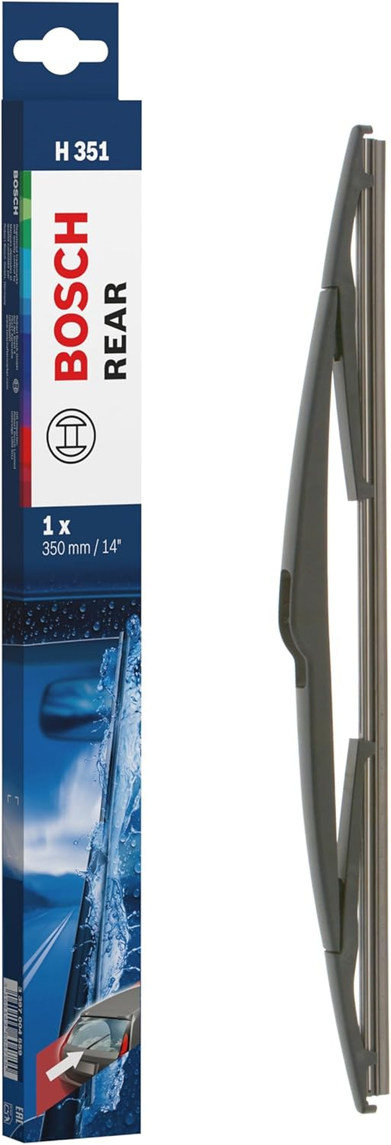 BOSCH H772 Rear Windshield Wiper Blade image number 1