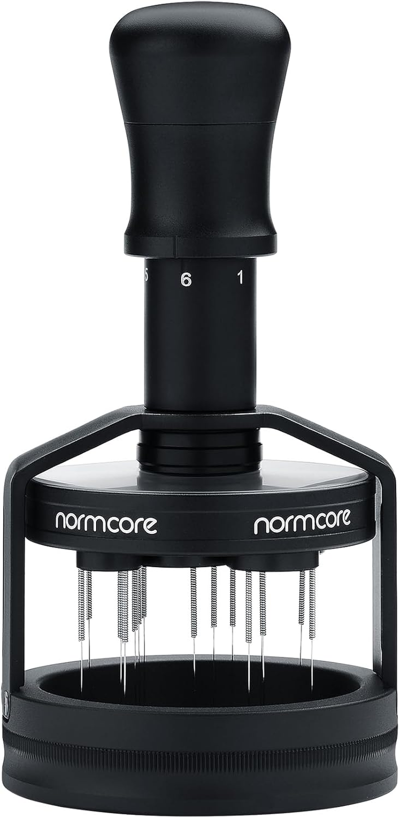 Normcore 58Mm Planetary Needle Distributor Tool V3, Espresso WDT Tool with Magnetic Base, Adjustable Depth Coffee Stirrer for Precision Puck Prep, 60 Spare Needles Included image number 4