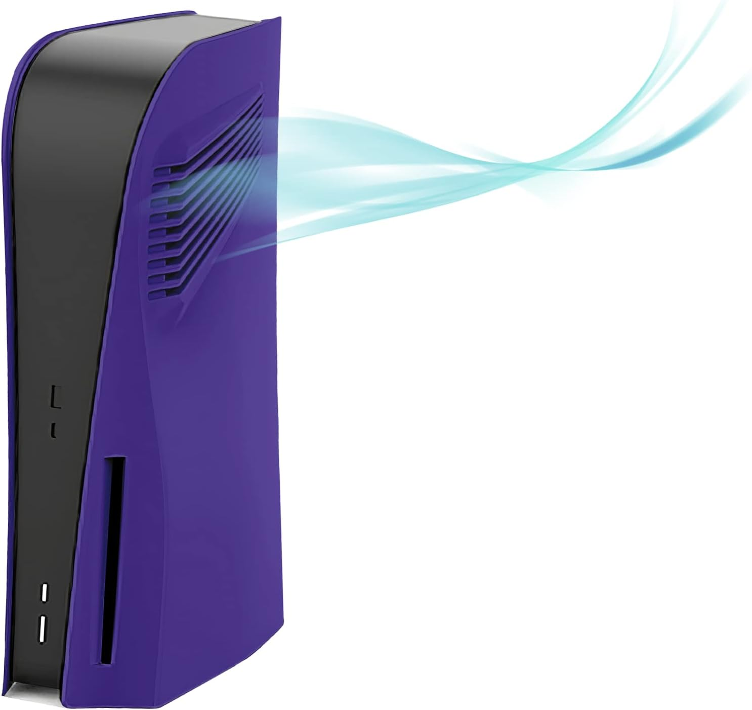 Disc Edition Face Plates with Cooling Vents Cover Skins Shell Panels for PS5 Console, Accessories for Playstation 5 Protective Shell Replacement Faceplate (Cosmic Red)