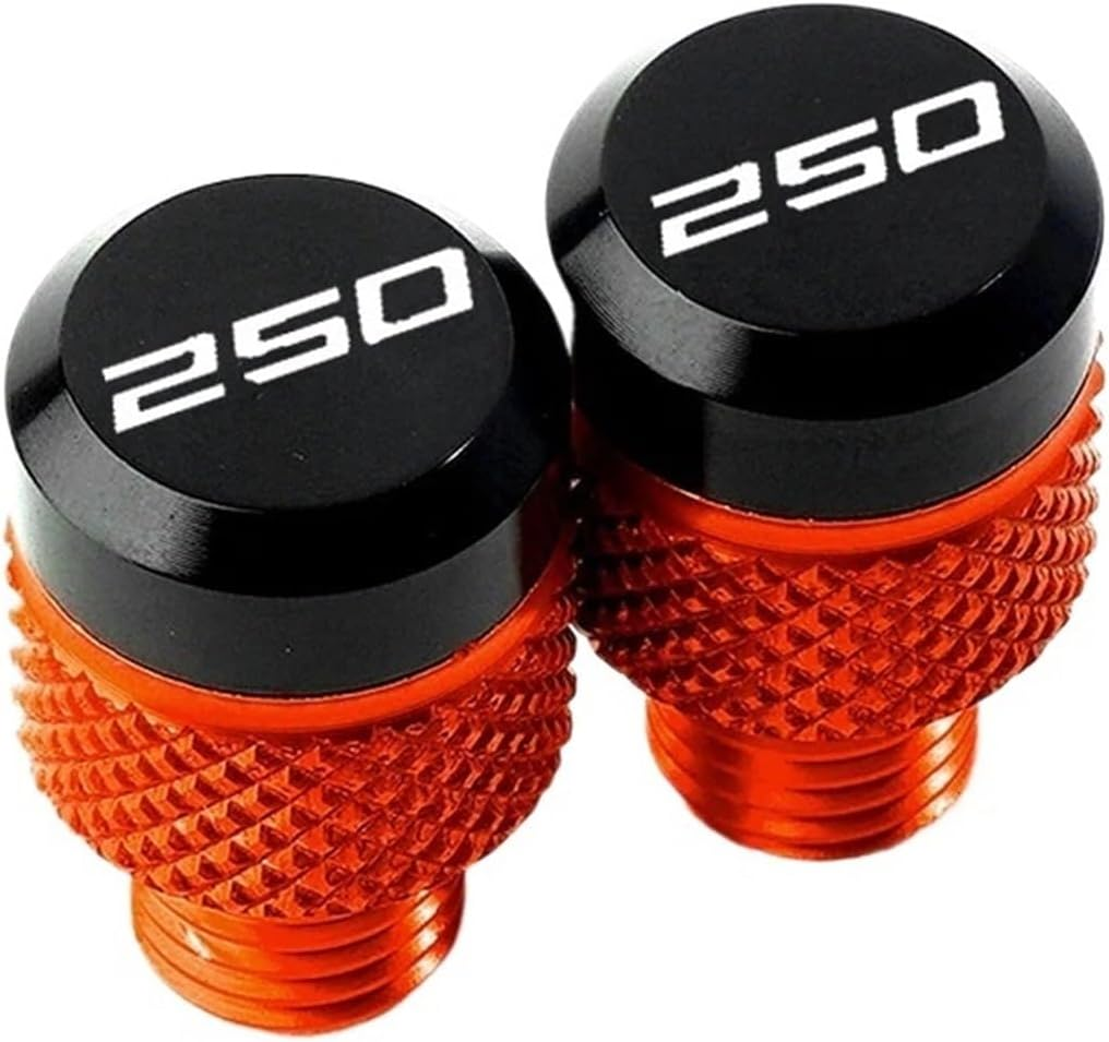 Jininshengxindianzi Compatible with Husqvarna Svartpilen 401 250 701 Vitpilen 250 Norden 901 2018-2023 Motorcycle CNC Mirrors Hole Plug Screws Caps Thread Bolt (Color : Black-401) - Black-401 image number 2