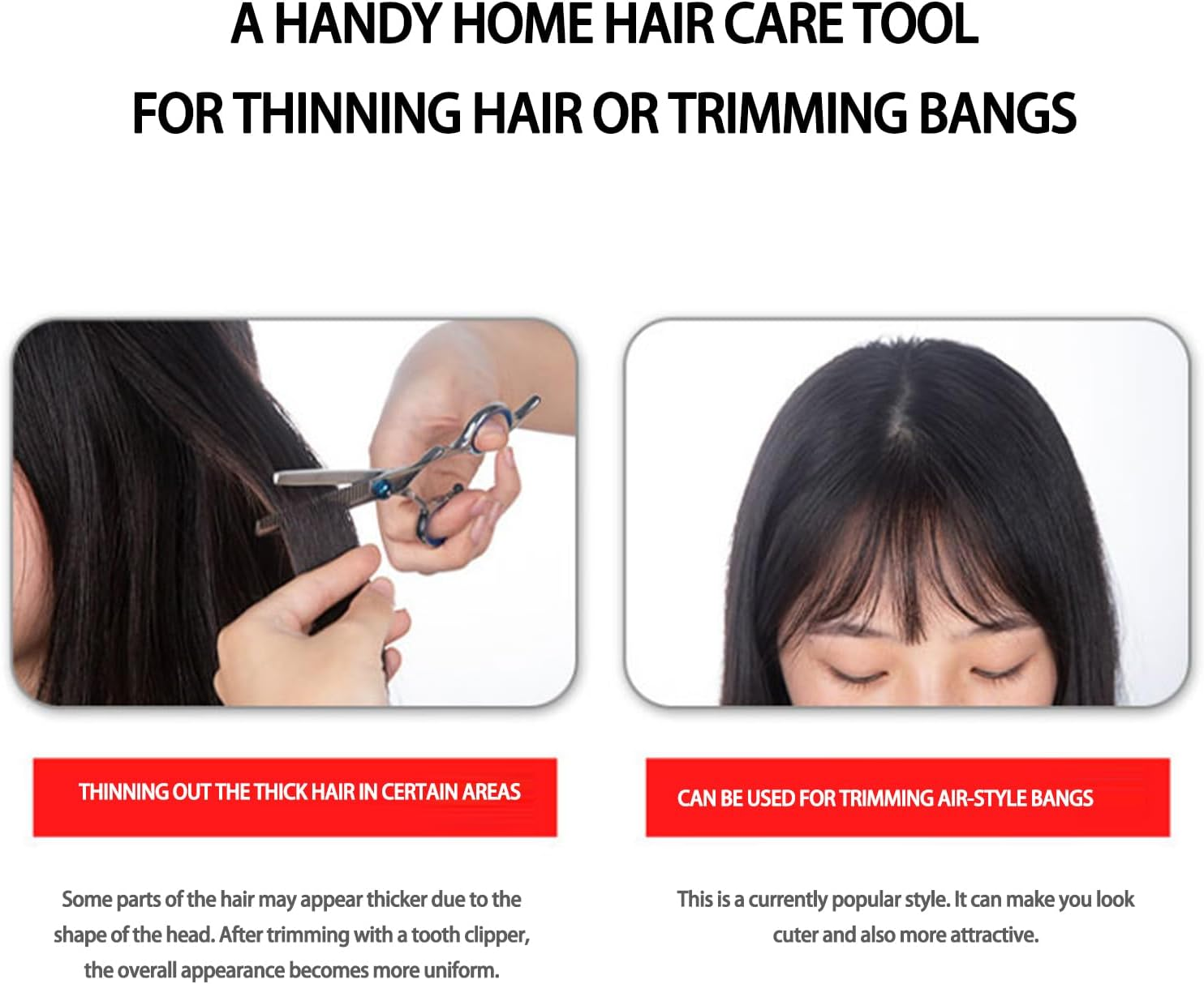 CTOUUGRS Professional Hair Cutting Scissors 17Cm Razor Edge Barber Shears Premium Stainless Steel Right Hand Salon Hairdressing Scissors Includes Free Stainless Steel Comb image number 2