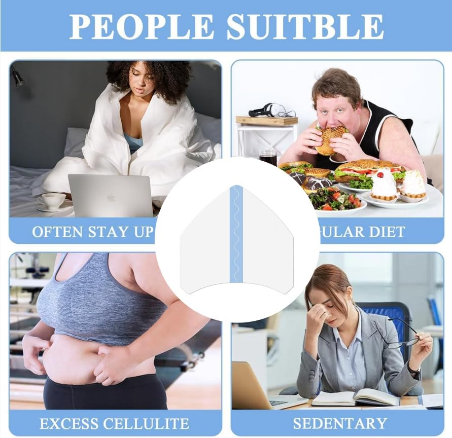 30Pcs Transparent Anti-Friction Legs Patches, Legs Invisible Thigh Lifting Stickers Patches, Invisible Inner Thigh Lift Tape, Adhesive Transparent Body Octagon Tape for Women Leg Inner image number 1