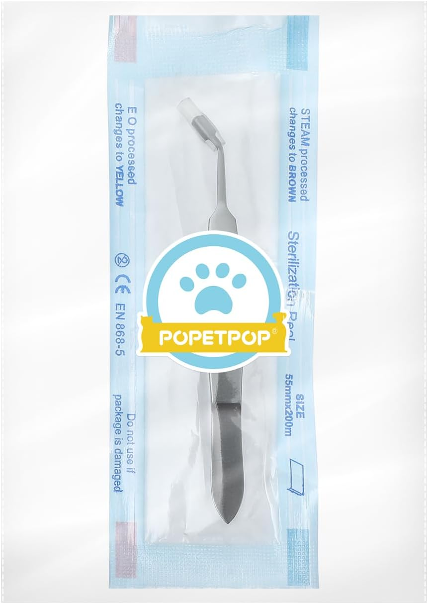 POPETPOP Eyelid Massage Tweezers : Stainless Steel Meibomian Gland Expressor Eye Gland Expressor for Men Women image number 4