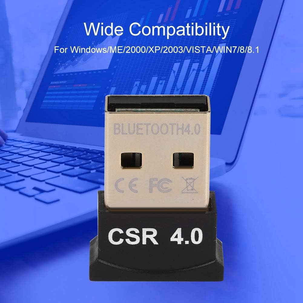 Ejoyous CSR8510 Chip Bluetooth 4.0 Adapter (BTD-401) USB2.0 Port, Compatible with Win/Mac (10.2-10.84) Works with Headphones/Keyboards/Printers Supports 8-Device (No Driver CD) image number 3