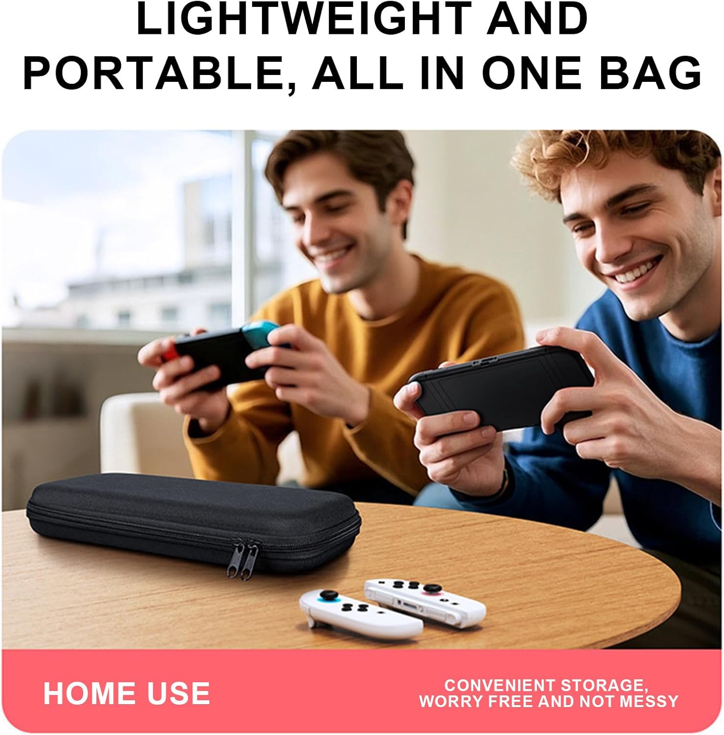 LEZOOY Switch 2 2025 Hard Shell Portable Case Switch 2 Travel Case with Ten Card Slots Large Capacity Accessory Bag for the Console and Its Accessories Black image number 6