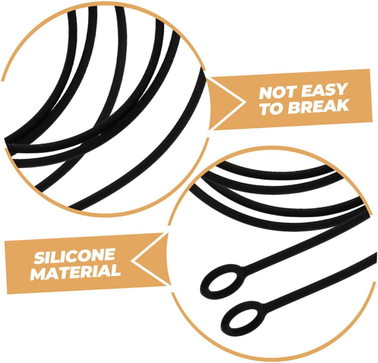 OSALADI Earbud Lanyard Silicone Comfortable Lightweight Detachable Strap for Earphones Replacement Earplug Cord for Sleeping Ear Plugs Ear Plug Lanyard image number 4