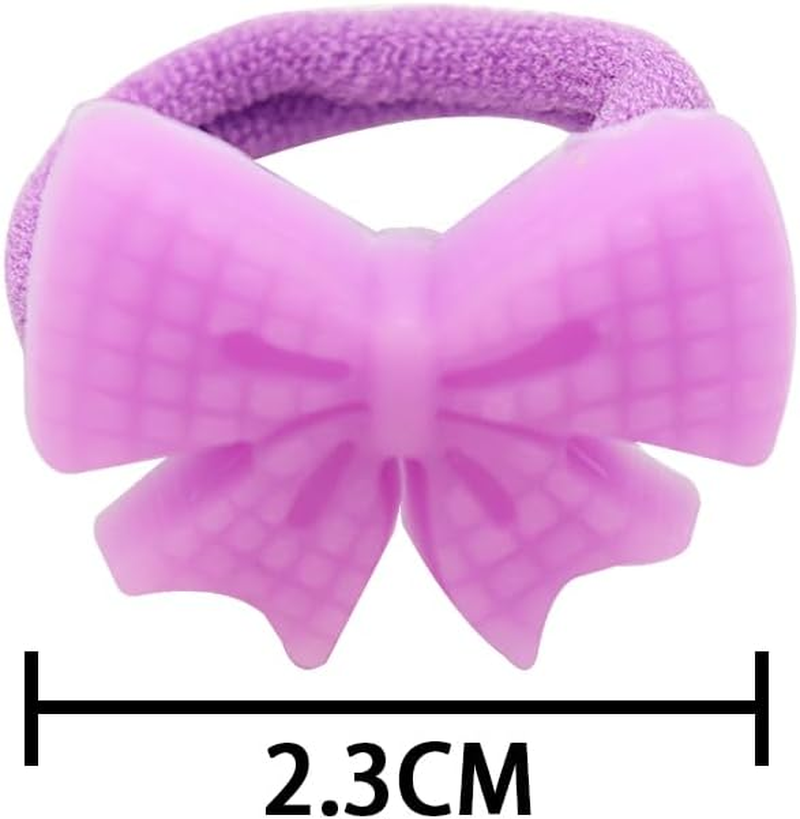 CENPEK 100 Girls Headband, Soft Seamless Bow Flower Panda Carrot Shape, Elastic Headband Ponytail Holder, Suitable for Girls Hair without Damage Accessories image number 2