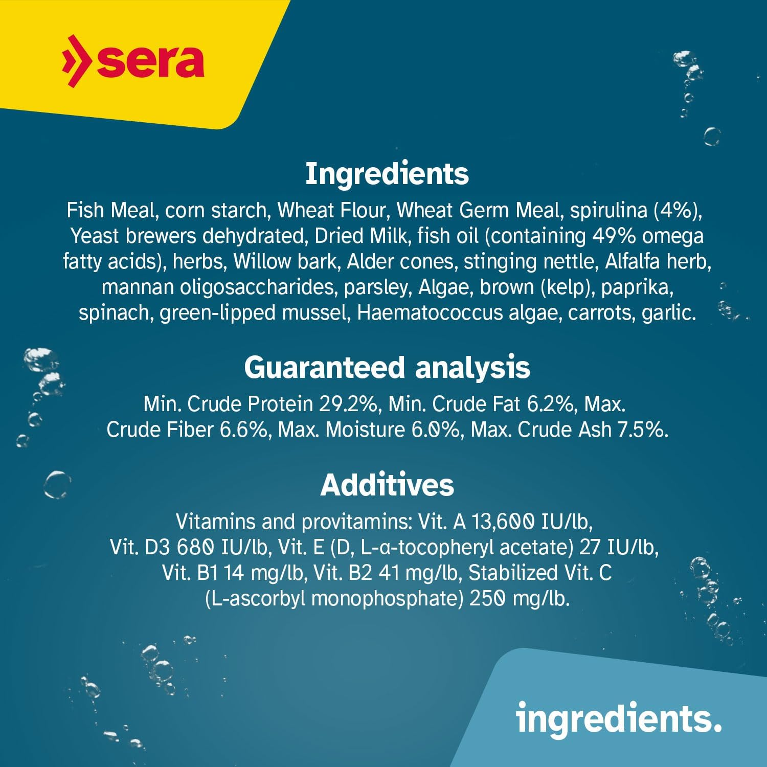 Sera Catfish Chips Fish Food, 95G image number 4