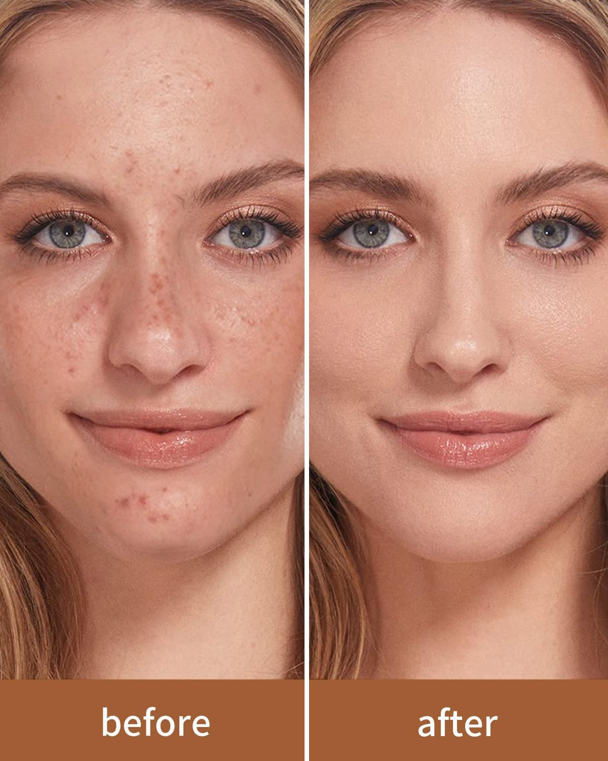 EIGSHOW Foundation Brush, Undereye Concealer Brush Oblique Concealer Brush Kabuki Brush, Flat Foundation Makeup Brush, Cream Application (D110) image number 3