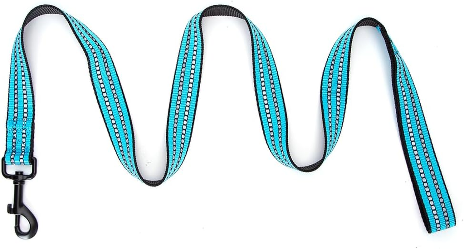 Reflective Nylon Dog Leash - Heavy Duty, Adjustable, with Ergonomic Design, Ideal for Safe Walking and Training. image number 5