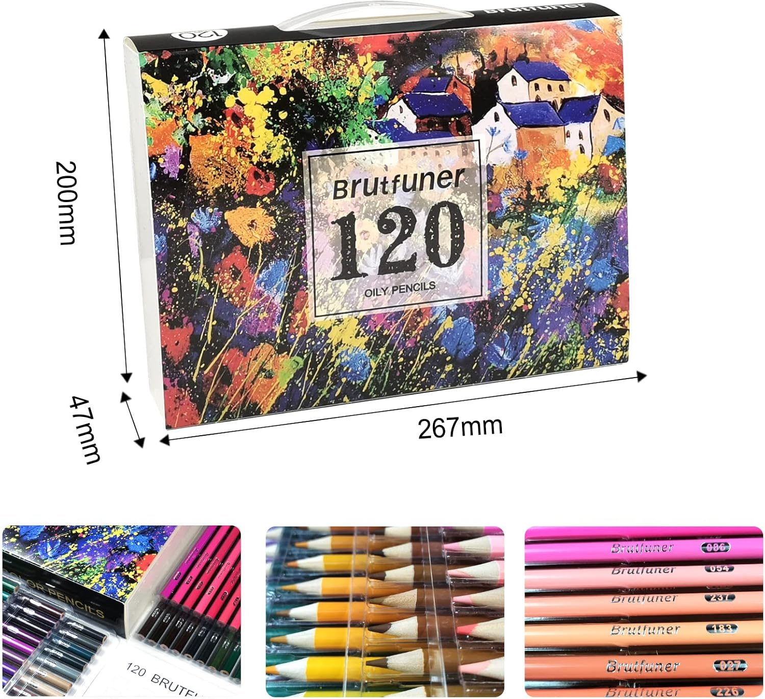 120 Count Coloured Pencils for Adult Coloring Books, Soft Core,Ideal for Drawing Blending Shading,Colouring Pencils Set Adults image number 1