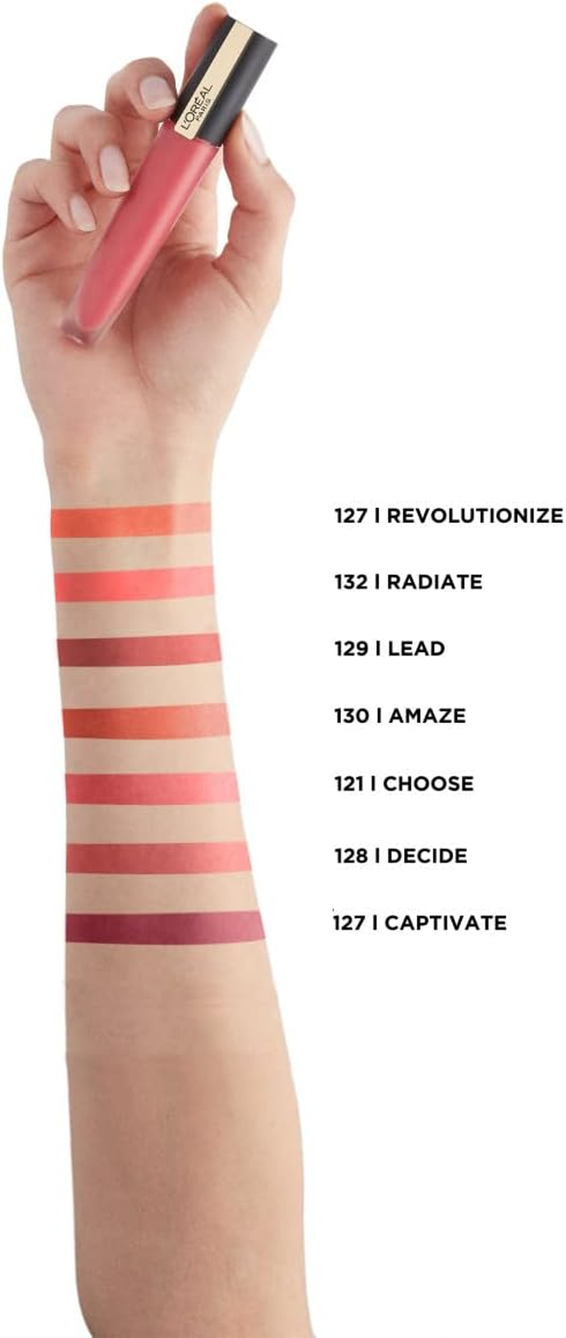 L'Oreal Paris Rouge Signature Liquid Lipstick - I Radiate 132 image number 3