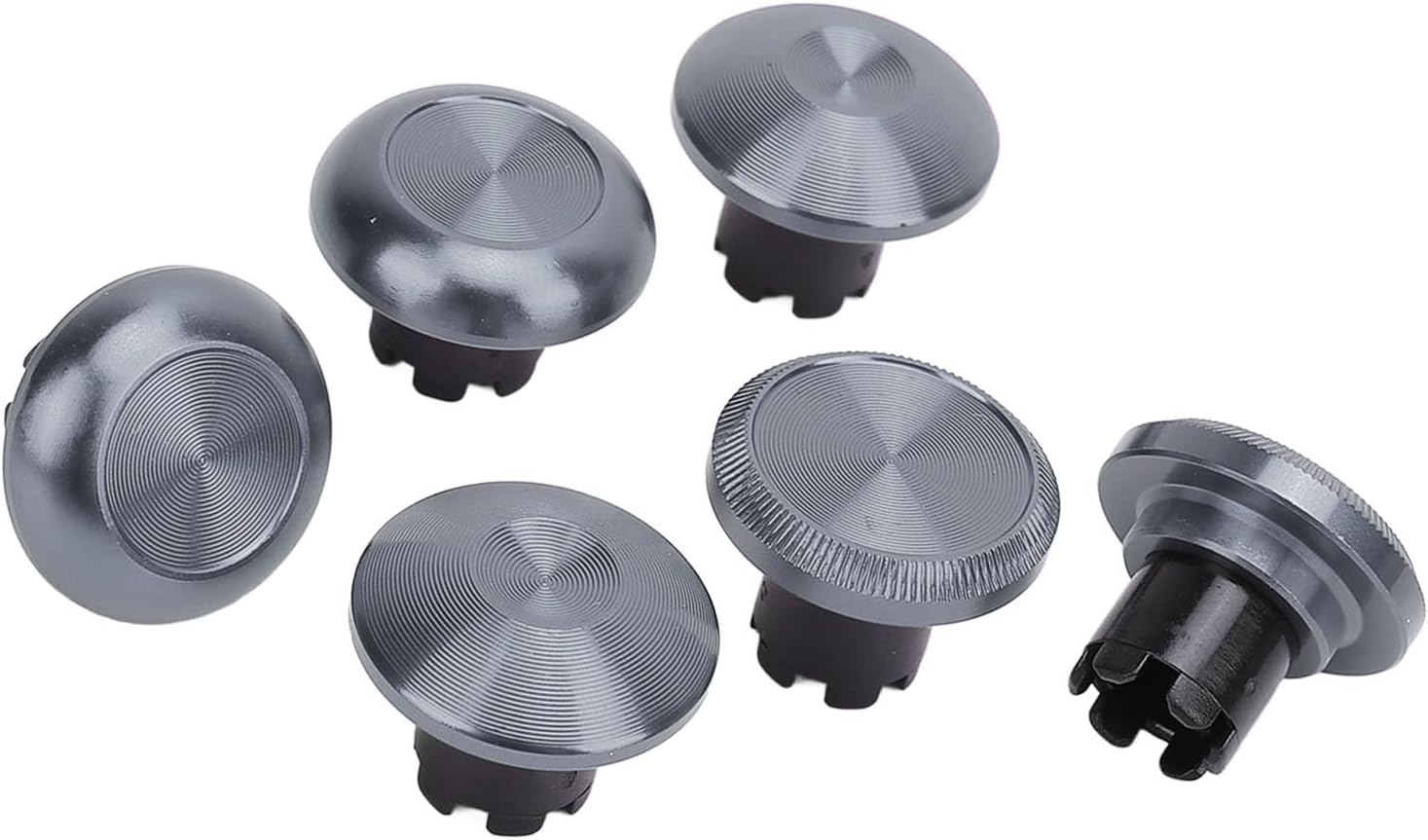 Replacement Thumbsticks for PS5 Edge, for PS5 Pro Elite, for PS4, for Switch Pro, for Xboxone, for Xboxseries, 6 X Thumbsticks Caps, 2 X Replacement Thumbsticks (Red)