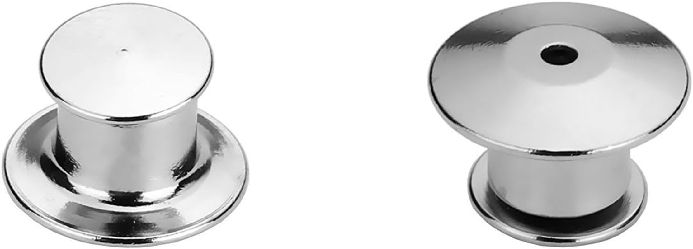 40 Pieces Metal Pin Backs Locking Pin Keepers Locking Clasp with Storage Case - C Colorful image number 6