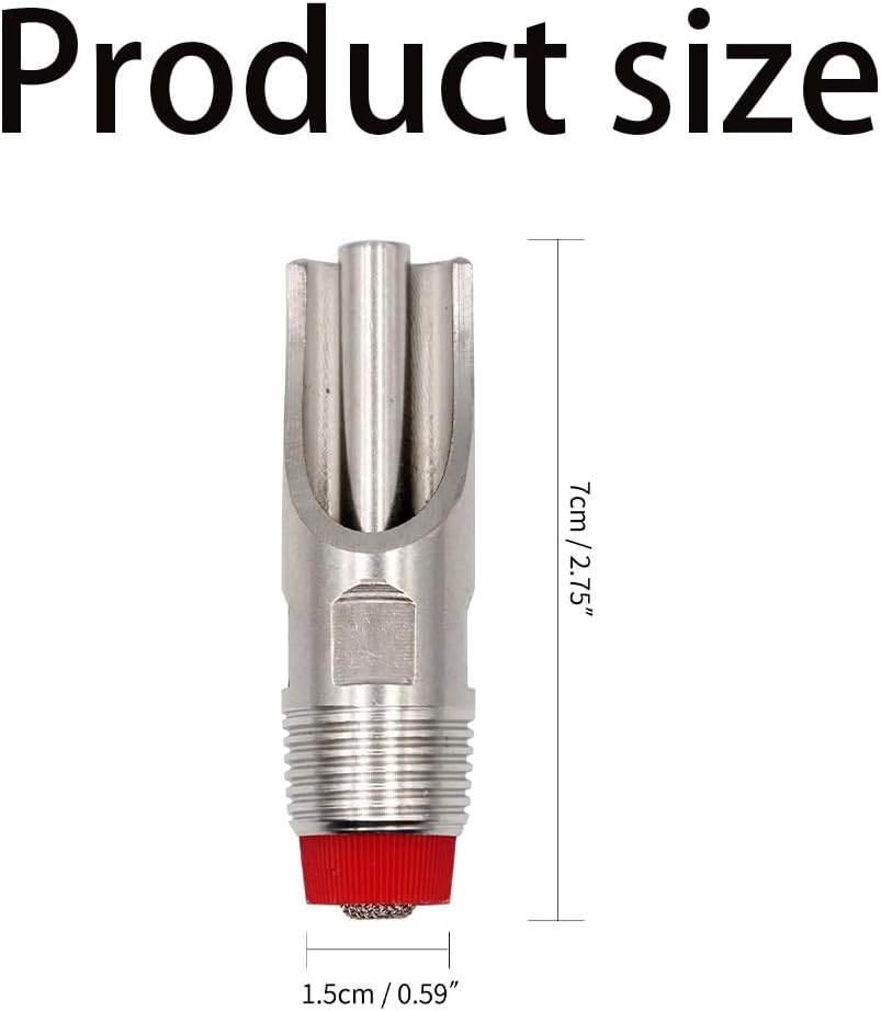 10PCS Automatic Pig Nipple Drinker,Water Nippler Stainless Steel 1/2 NPT Animal Drinker Tool,Duck Mouth Shape Pig Feeder Drinker with Filter for Sows image number 3