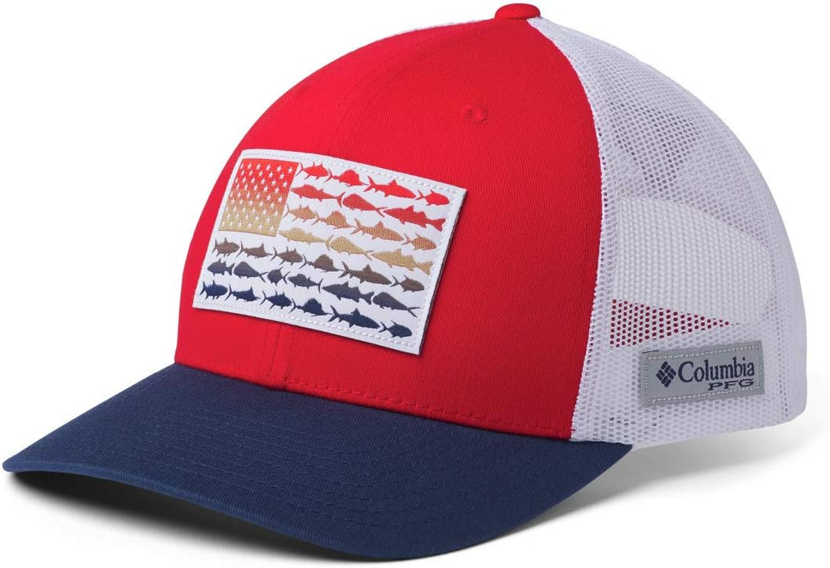 Columbia Unisex-Adult PFG Snap Back Fish Flag Ballcap