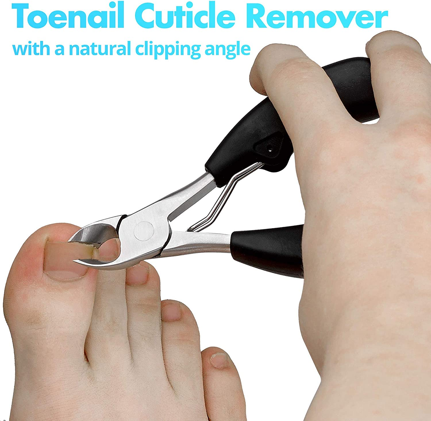 Precision Toenail Clipper Tool - Premium Ingrown Toenail Cuticle Remover Trimmer and Thick Toenails Nipper, Surgical Grade Stainless Steel Nail Foot Treatment for Grooming Nail Care, Pedicure Tools