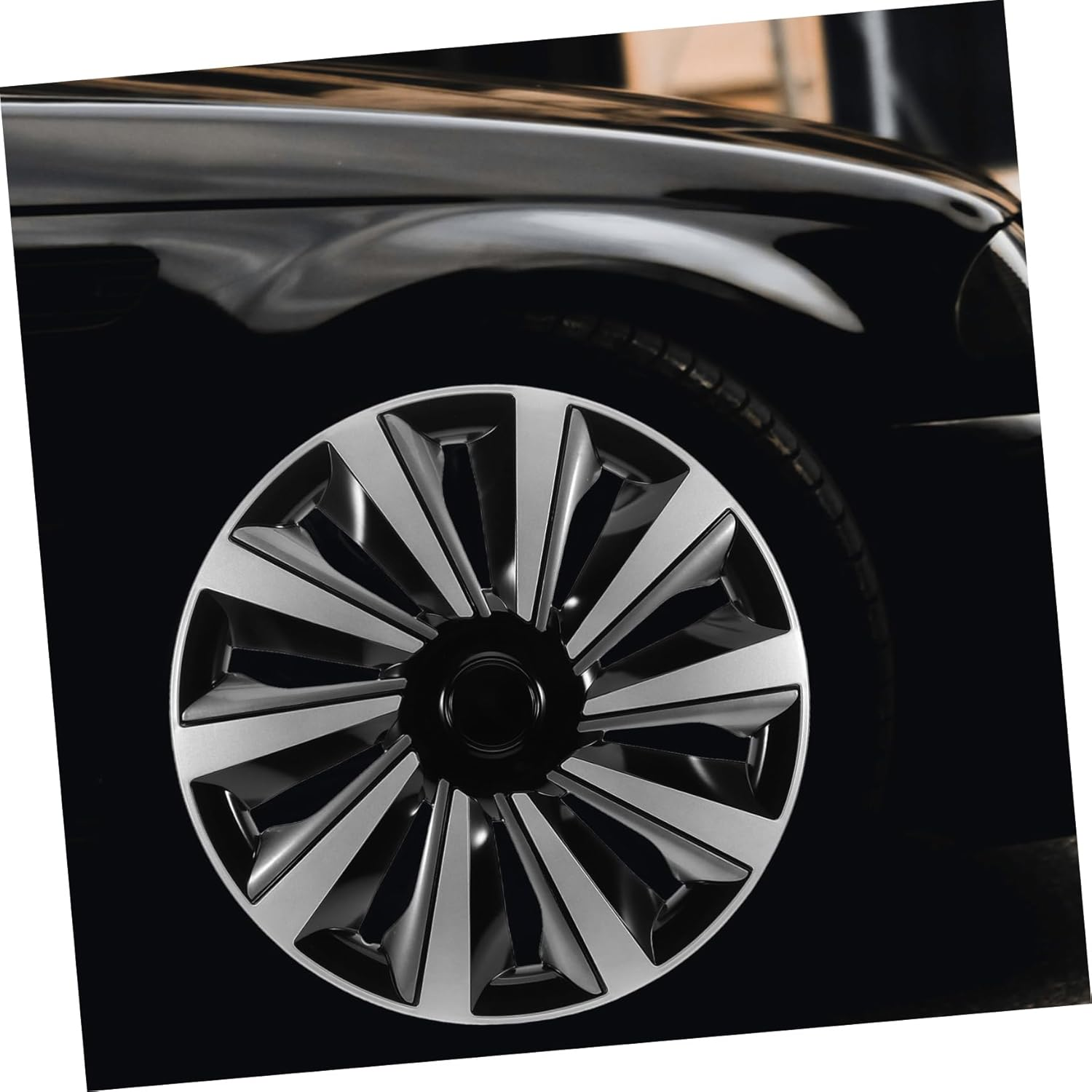 ULTECHNOVO Hubcaps Car Wheel Cover Steel Rim Decorative Hubcap Wheel Rim Protection image number 4