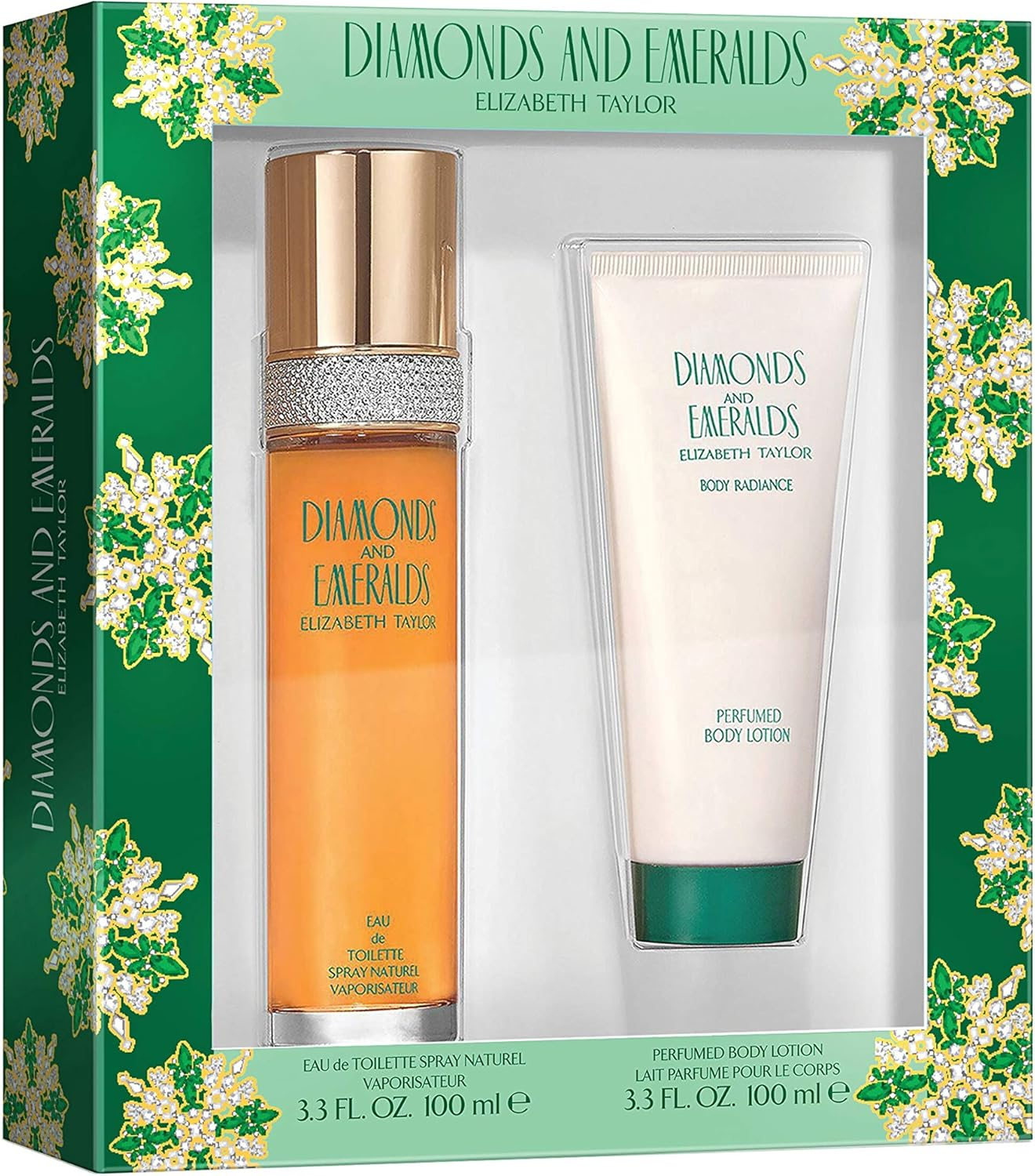 Elizabeth Taylor Diamonds & Emeralds Eau De Toilette Spray 2 Piece Set for Women