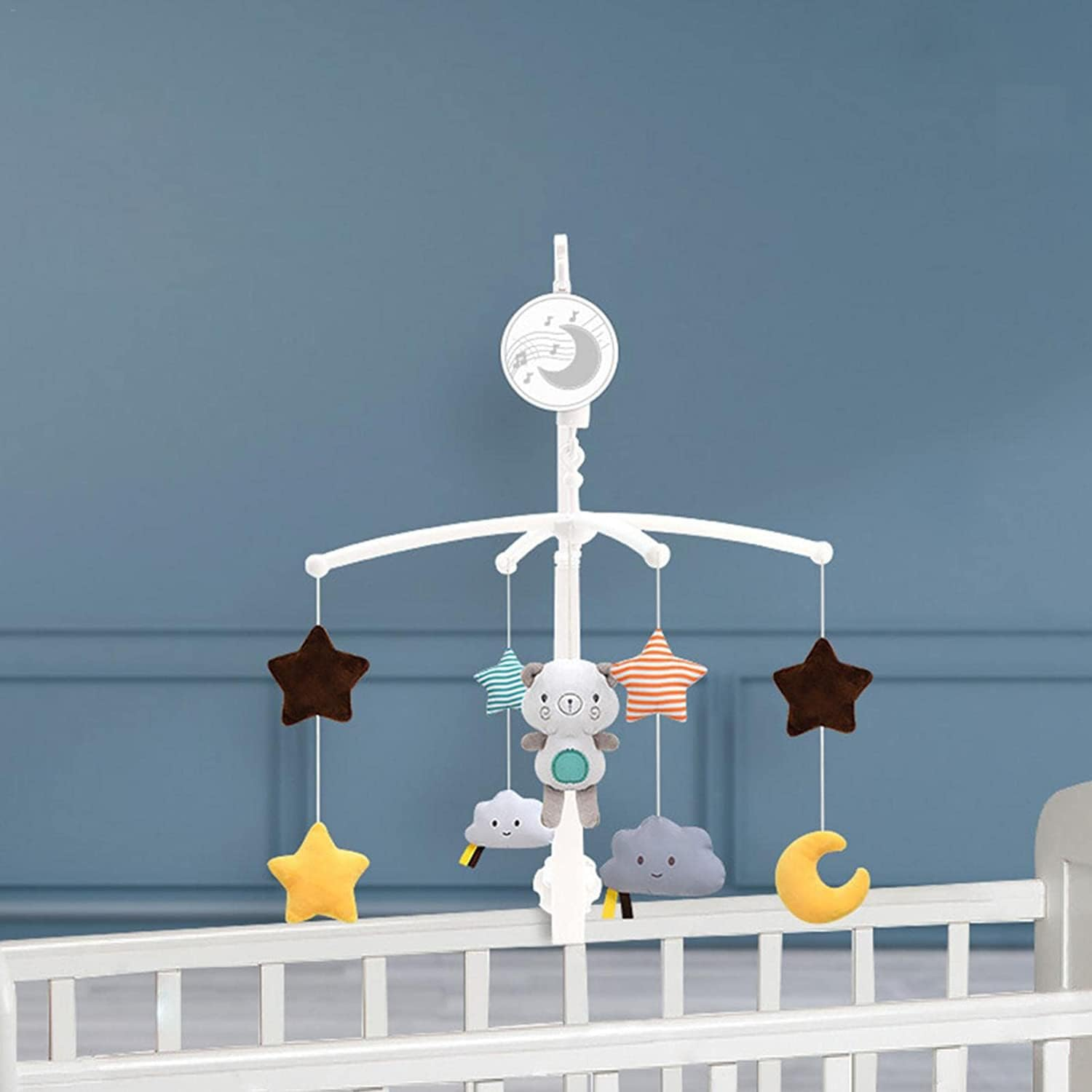 Baby Cot Hanging Musical Bed Bell Crib Wind up Music Box Gift Rattle Toys image number 3
