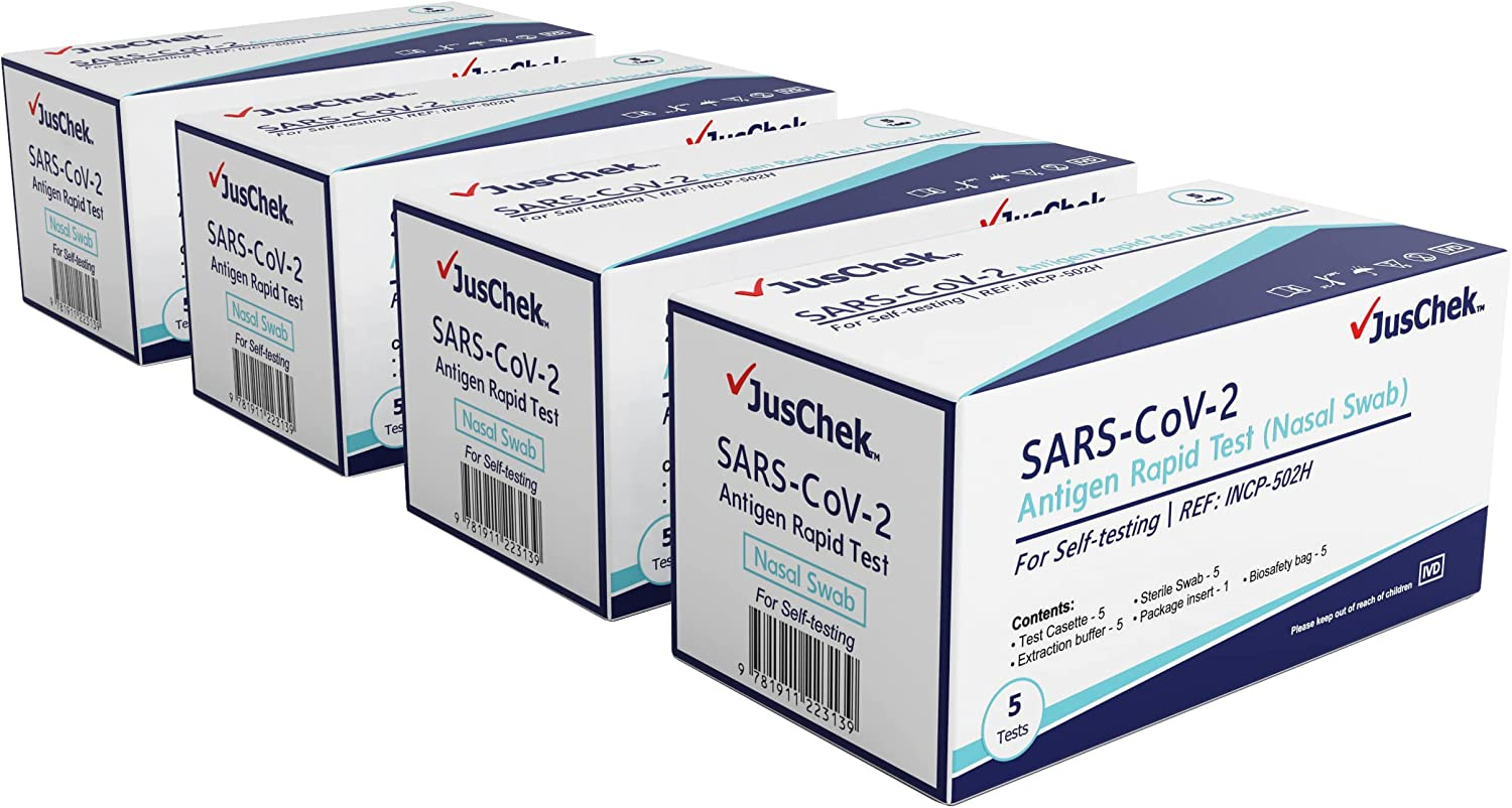 Juschek COVID-19 Rapid Antigen Test (Nasal Swab) &ndash; 20 Tests - ARTG 374574 image number 1