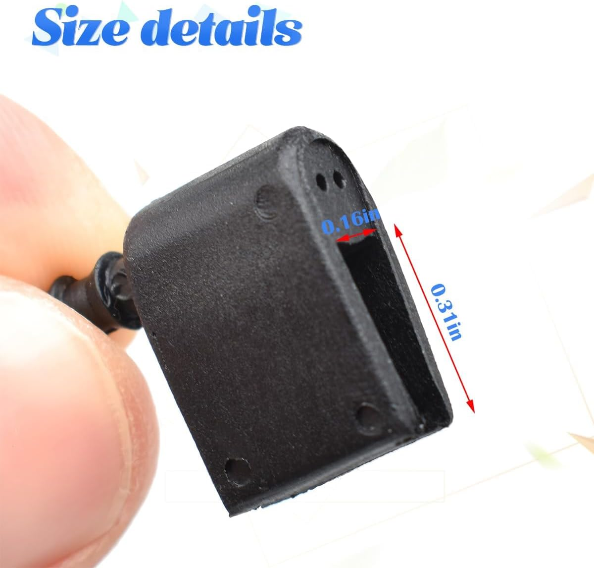 2 PCS Windshield Wiper Arm Nozzle Jet, Windshield Washer Nozzle Kit with 2M Fluid Hose and 4 Pcs Hose Connectors, Wiper Sprayer Replacement Kit 2E1955985 2E1955986 (2*Nozzle+4*Connectors+Hose) image number 1