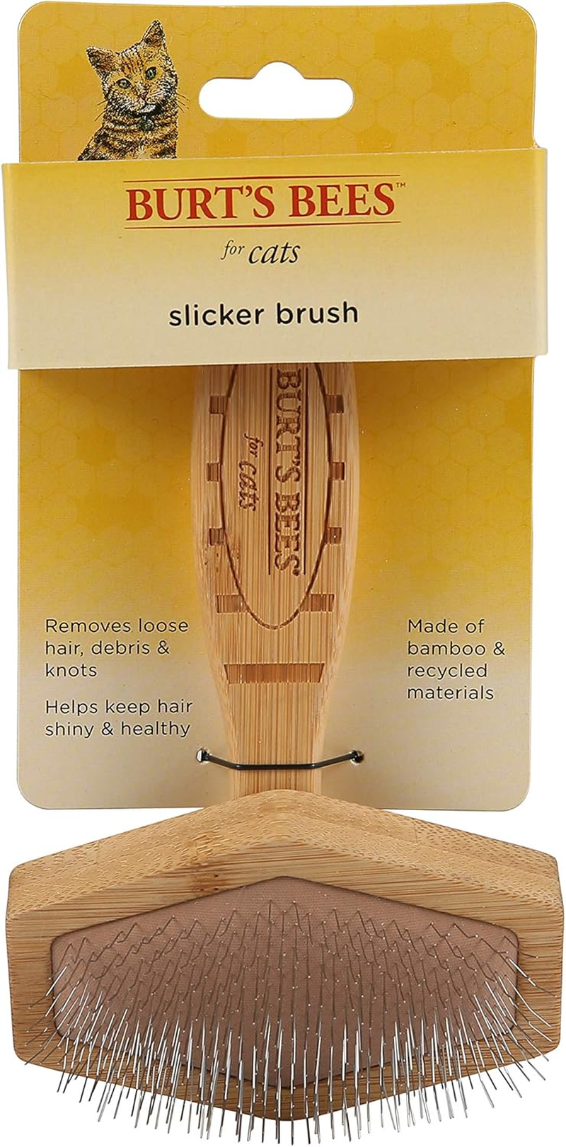 Burt'S Bees for Cats Slicker Brush | Cat Brush Removes Loose Fur and Prevents Matting | Cat Brushes for Grooming image number 5