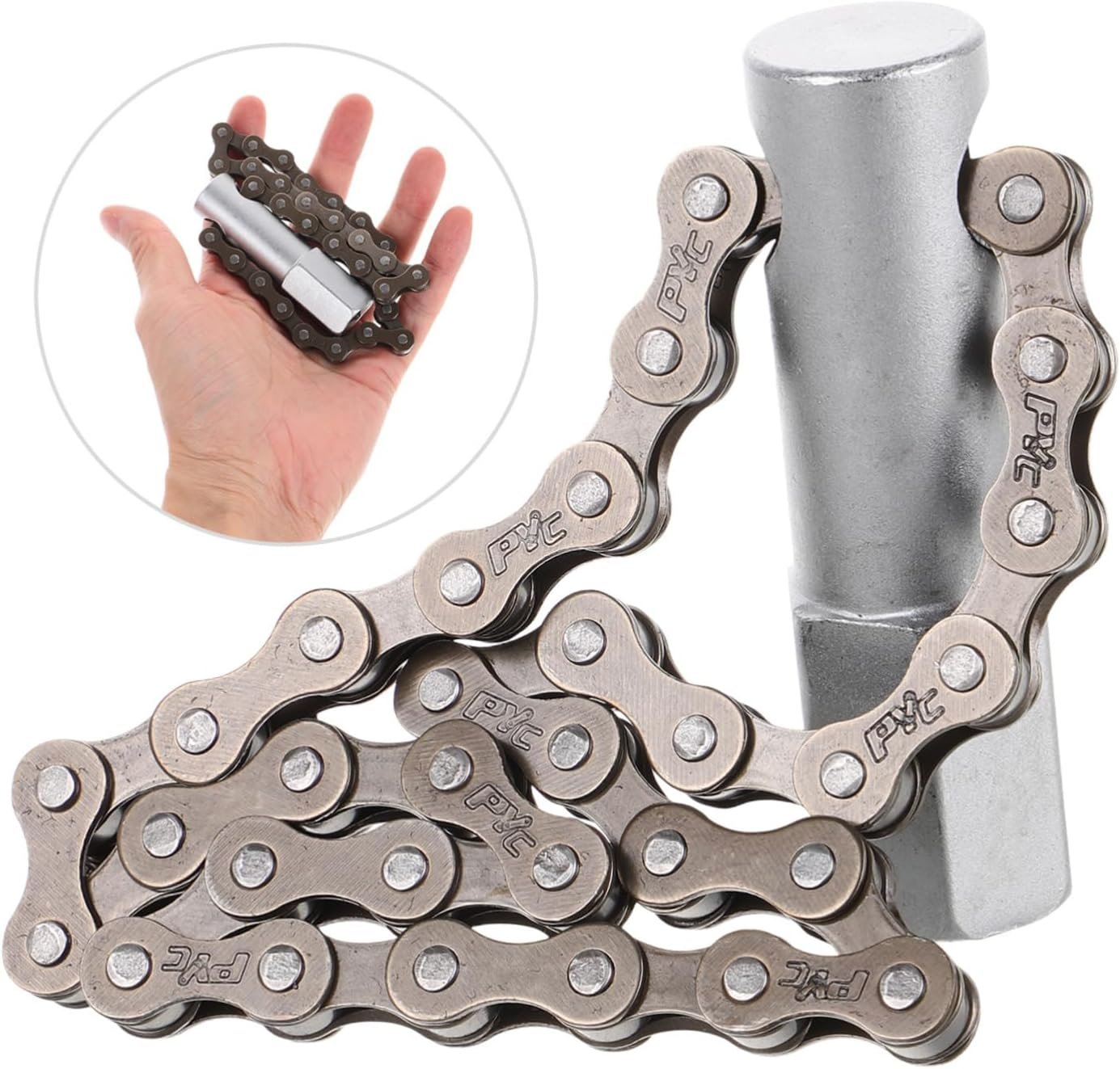 BUGUUYO Chain Oil Wrench Oil Filter Chain Wrench Easy to Use Automotive and Mechanical Equipment image number 5