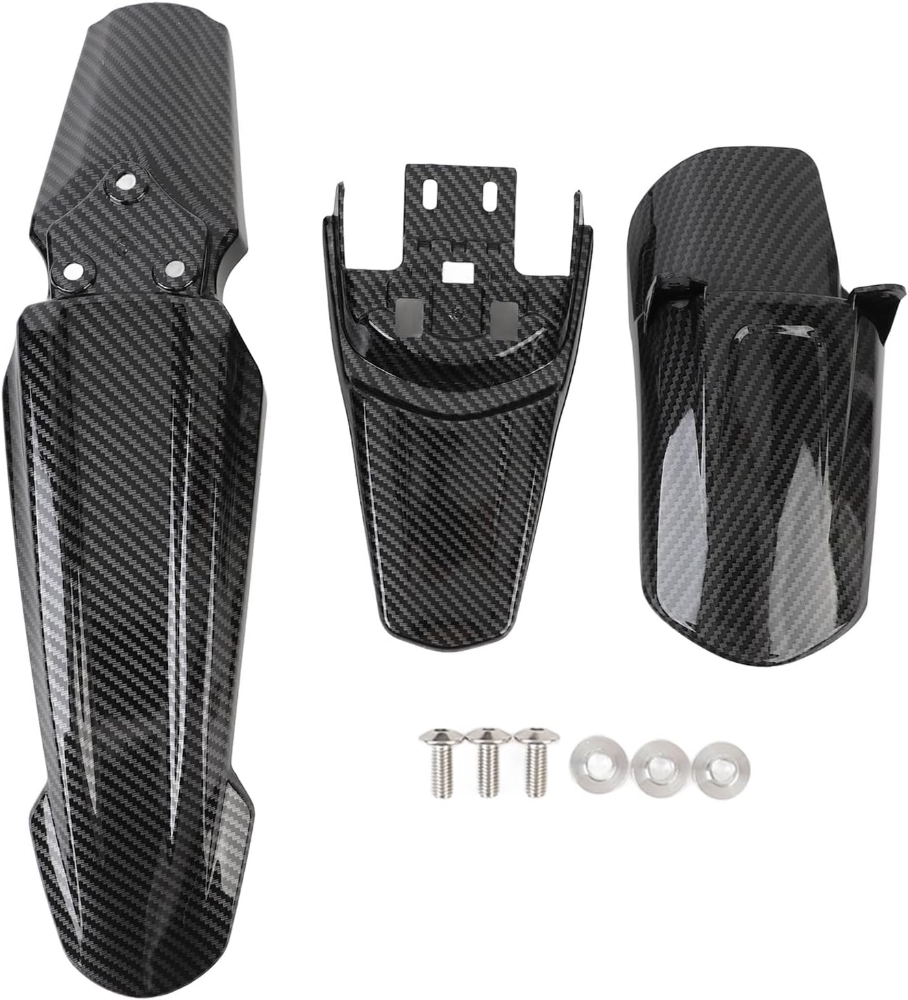 Motorcycle Front Rear Mud Guard, High Strength Rear Wheel Cushion Mud Guard, Dirt Protector Cushion Mudguard Shock Flap for Sur‑Ron Light Bee X S, Comprehensive