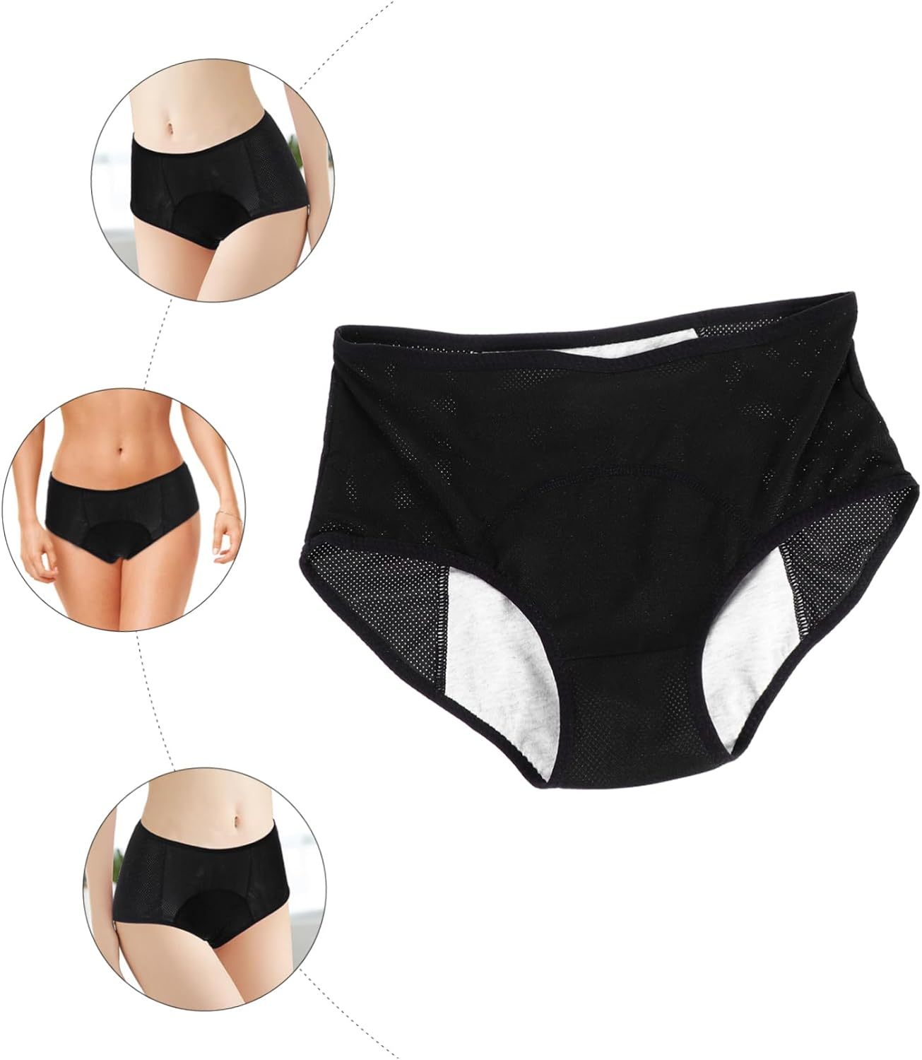 Menstrual Pants for Women Comfortable Leak Design Easy to Clean Menstruation Underpants Girlfriend Wife image number 5