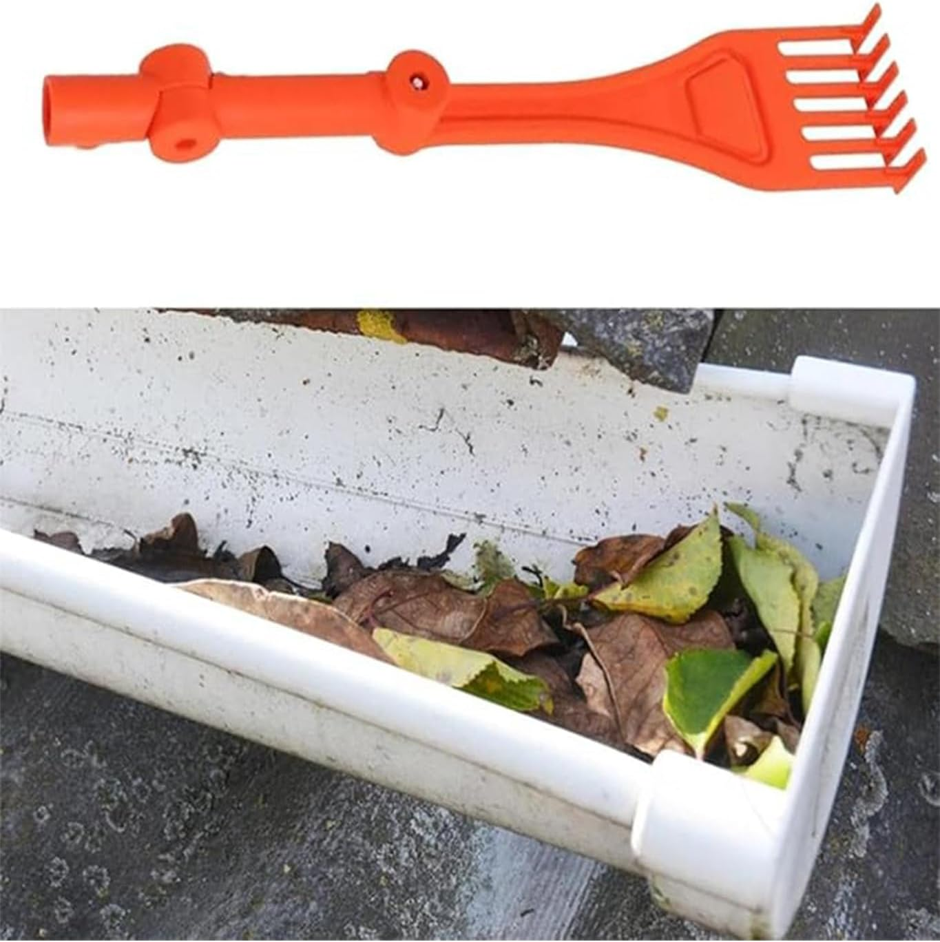 Mini Rake Head &ndash; Gutter Rake Tool for Removing Leaves & Debris from Roofs, Gutters & Hard-To-Reach Areas image number 3
