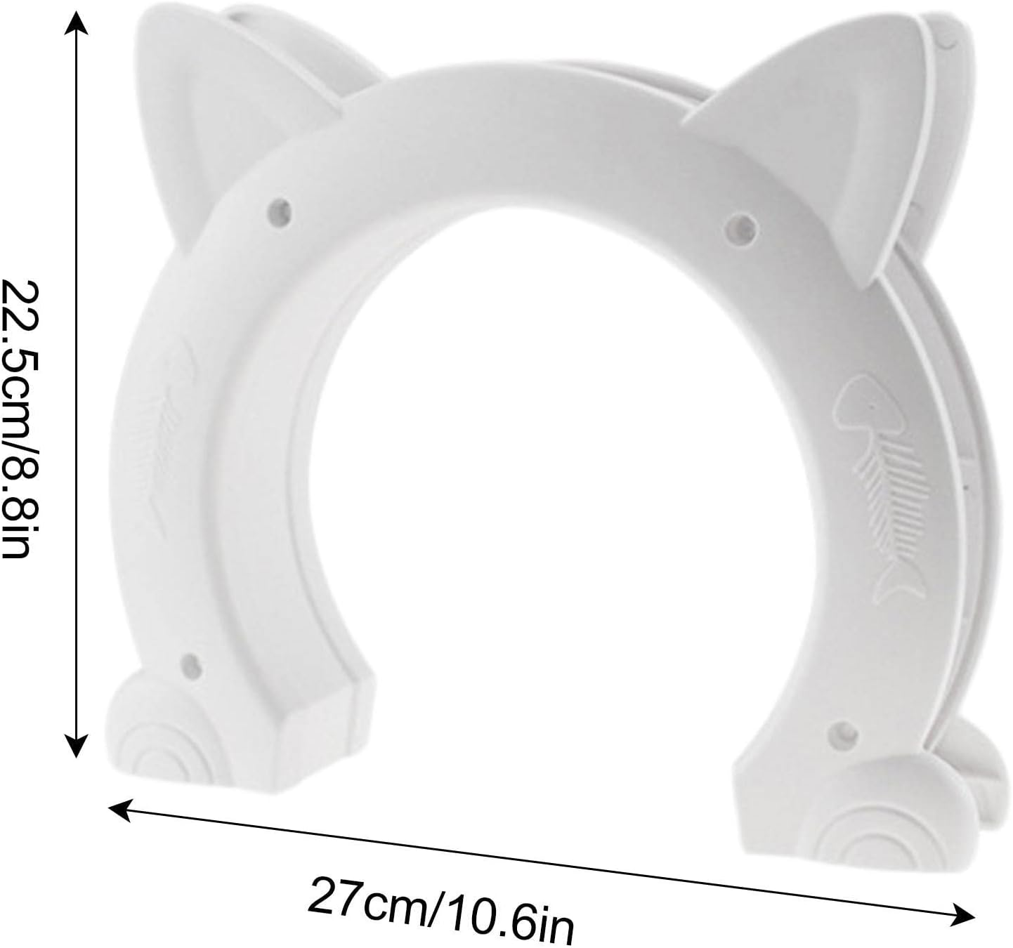 Cat Doors for inside - 2 Way Cat Corridor Pet Door,Pet Door Install Easily with Screws, Privacy for Cat Litter Box or Automatic Feeder Pisole image number 4