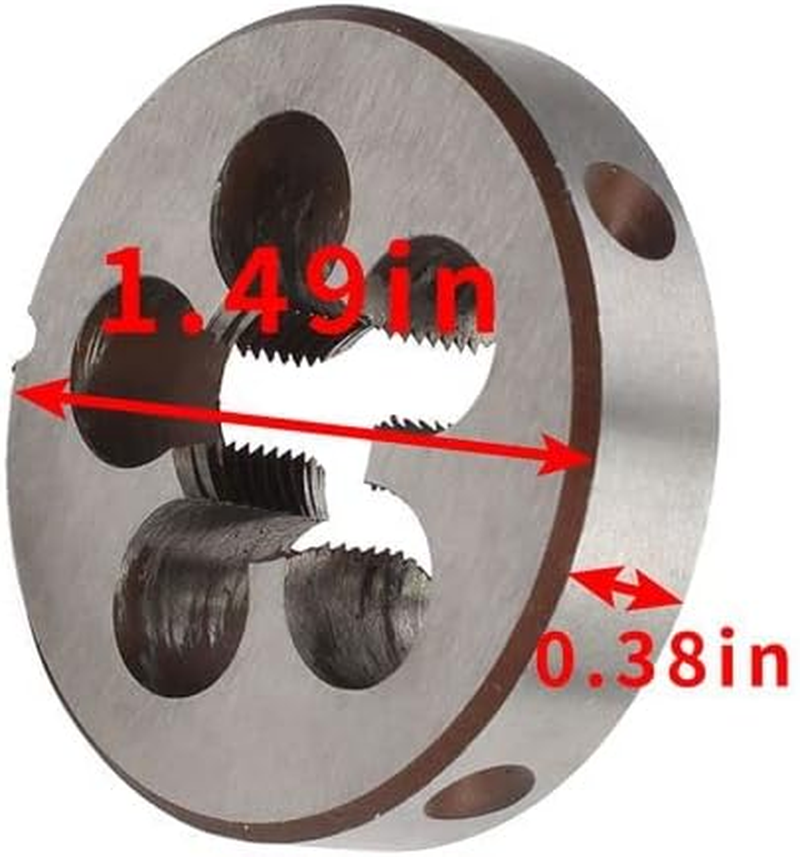 MOTOALL 1/2-28 TPI Tap and Die Set HSS 1/2" X 28 22LR 223 5.56 9Mm UNEF High Speed Steel Right Hand Thread Tap Tool
