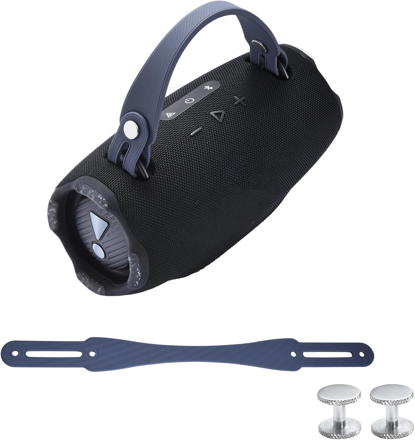 Silicone Hand Strap for JBL Xtreme 4/3/2 Speaker, Portable Carrying Strap with Aluminium Screws Anti-Slip and Skin-Friendly(Orange)