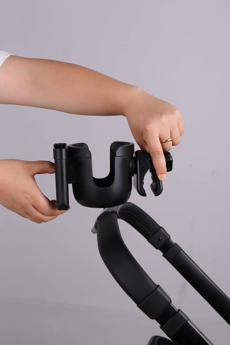 Baby Pushchair Cup Holders,1Pc Stroller Drink Holders,Stroller Cup Holder,Pushchair Drink Holder, Durable Stroller Cup Bracket,Universal Cup Holder with Phone Holder for Bikes Trolleys or Walkers image number 5