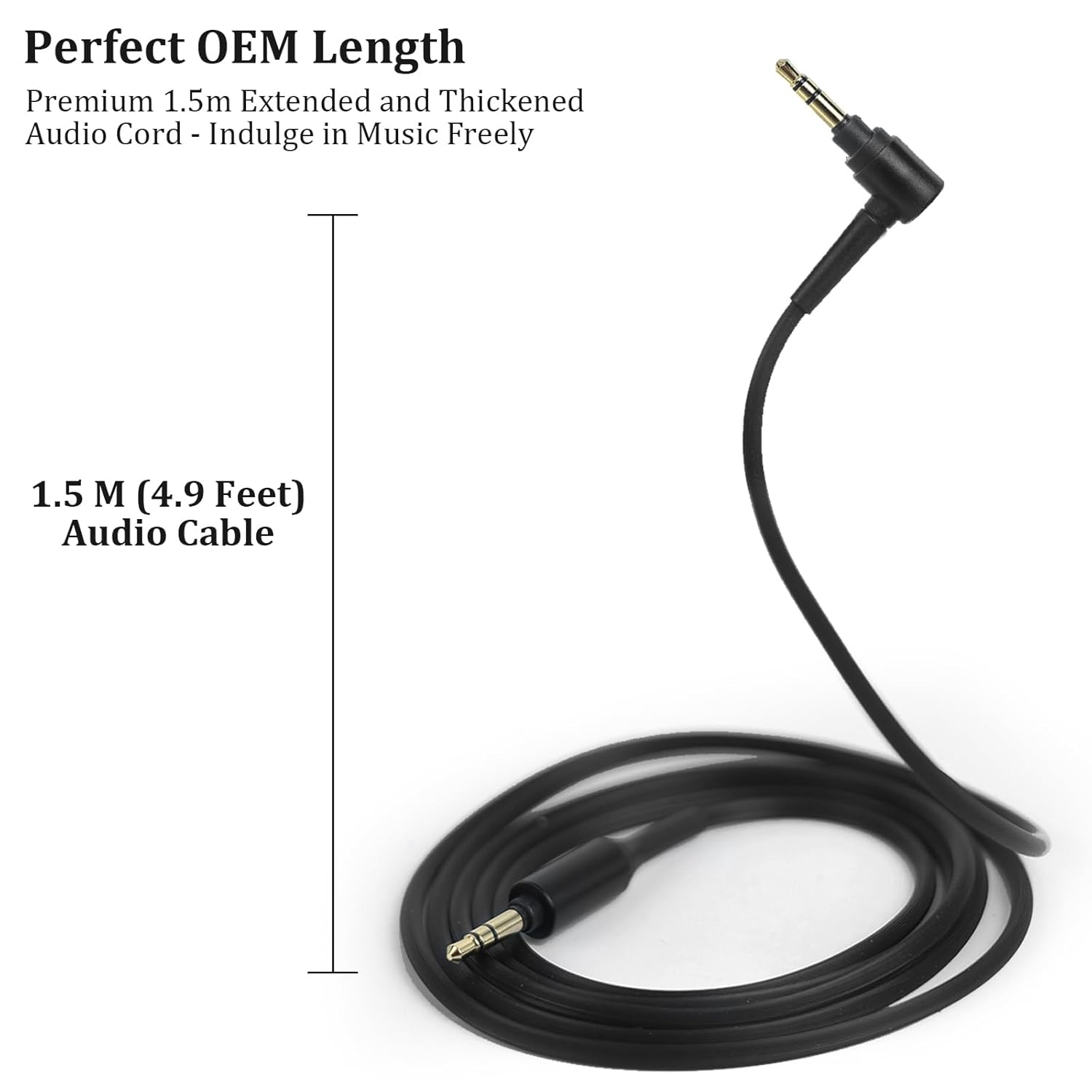 Adhiper WH-1000XM4 Replacement Headphone Audio Cable for Sony WH-1000XM5 WH-1000XM3 WH-XB910N WH-CH720N WH-CH710N WH-CH700N Wh-H900N,Aux Cord for WH-CH520 MDR-XB950BT MDR-1A MDR-10R Headphones image number 4