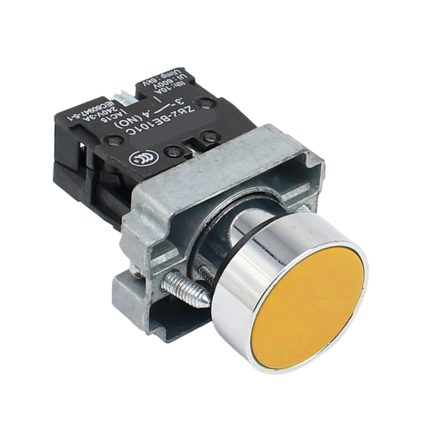 KLVN 22Mm XB2-BA31 XB2-BA42 Momentary Push Button Switch 10A 240V~3A Circular Small Size Flat round Panel NC/NO (Color : XB2 BA 51)