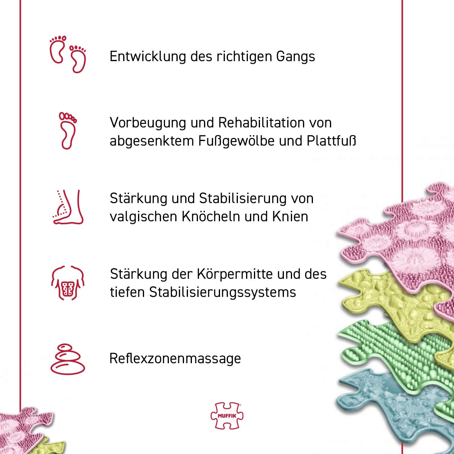 Muffik Family Starter Set - Sensory Mats - 4 Piece Set - Pastel image number 4