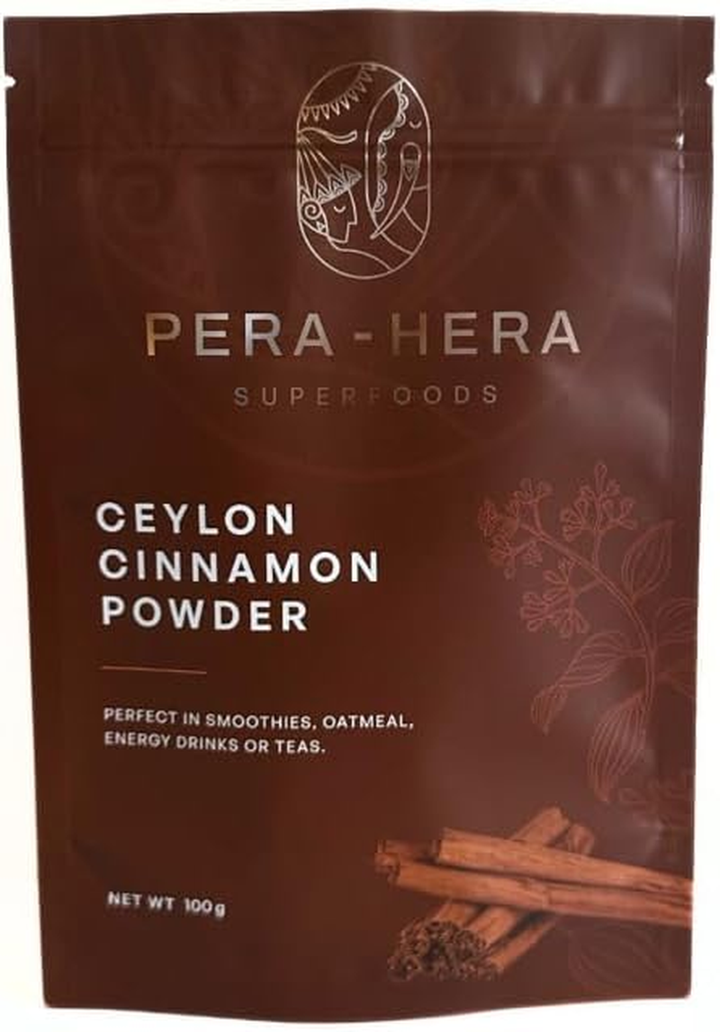 Ceylon Cinnamon Powder &ndash; 100G | True Cinnamon from Sri Lanka | 100% Pure & Natural | Non-Gmo, Gluten-Free, No Additives | Premium Grade by Pera-Hera SUPERFOODS image number 4