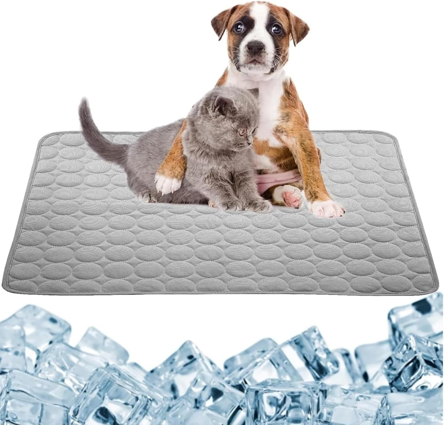 Washable Pee Pads for Dogs, Reusable Pee Pads Prevent Leakage Non-Slip, Waterproof Pet Training for Puppy Playpen, Crate, Whelping Box, Potty Training (Grey) image number 3