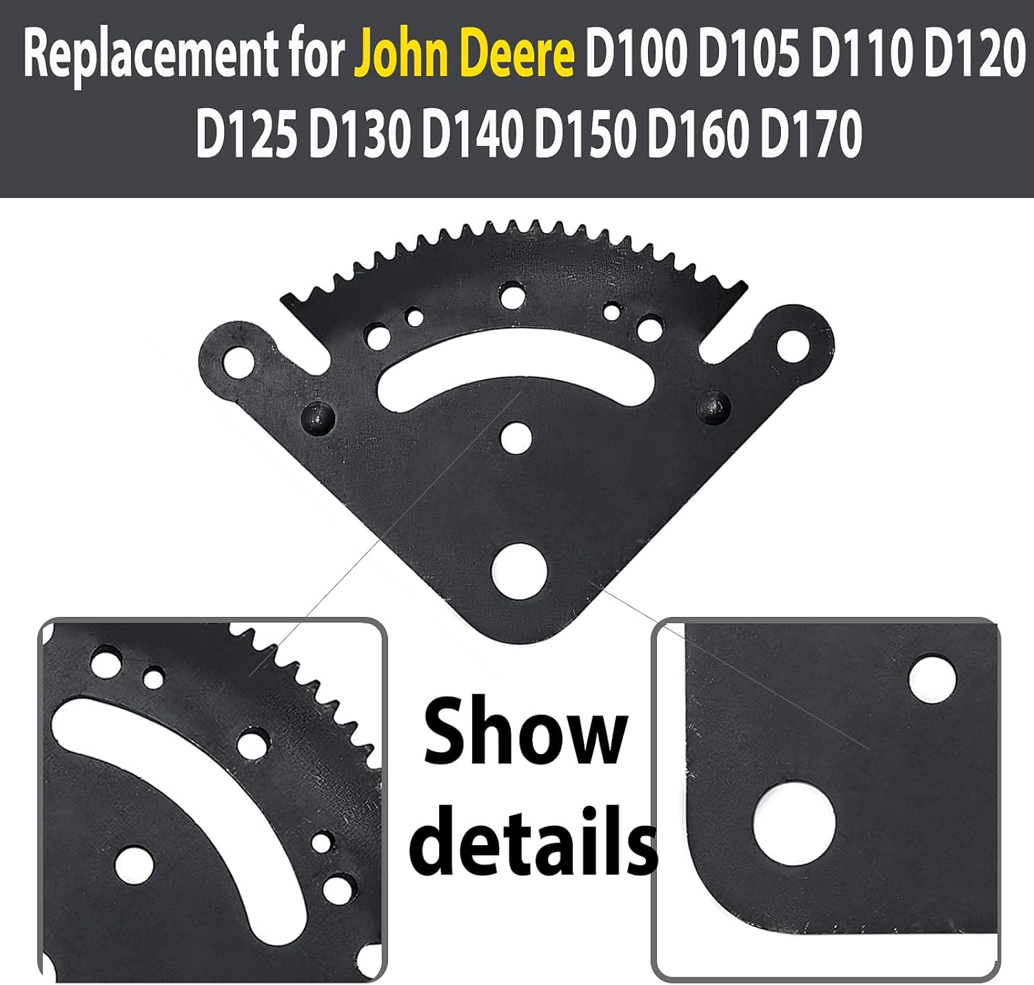Steering Sector Pinion Gear Rebuild Kit Replacement for John Deere LA100 LA105 LA120 LA130 LA135 LA140 LA150 LA165, John Deere D Series Lawn Tractors Replaces# GX21924BLE, GX20053, GX20054, GX21994 image number 2